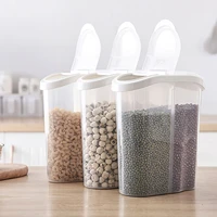 2 5l coarse grain storage box separated sealed can storage box cereal storage container with lid dry food storage container