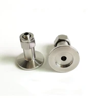 304 stainless steel kf16 vacuum quick screw joint quick two touch fitting vacuum hose connector pu gas type fitting joint