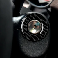 carbon fiber cover trim strip interior 3d sticker for chevrolet cruze 2009 2015 car ignition key ring lock keyhole cover trim
