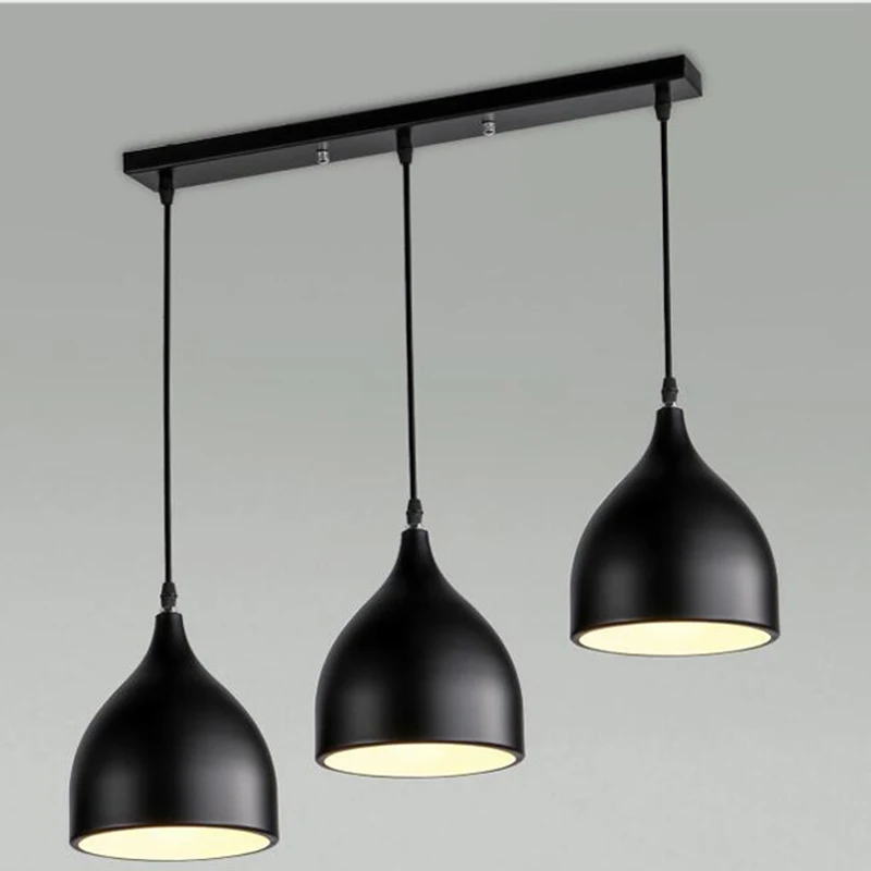 Moderno de aluminio LED colgante luces Industrial lámpara de cocina nórdica luminaria comedor restaurante suspensión iluminación