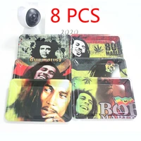 18cm12 5 cm table small women cigarette joint smoking dish metal tin tobacco weed rolling paper tray storage 8pcs