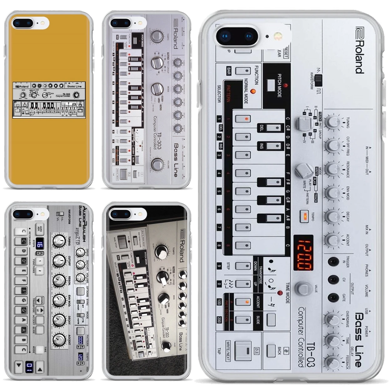 

For iPhone iPod Touch 11 12 Pro 4 4S 5 5S SE 5C 6 6S 7 8 X XR XS Plus Max 2020 Roland TB303 DEAL-9292 Poster Silicone Phone Case