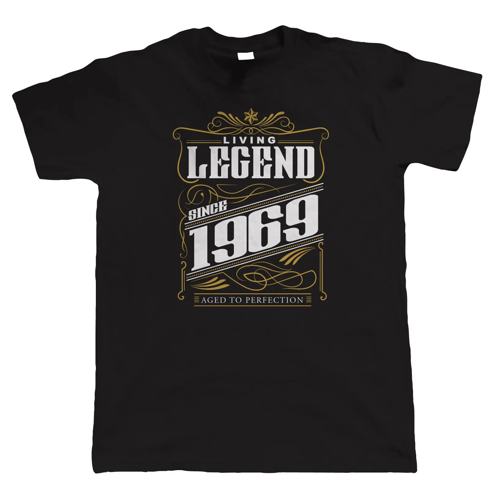 

Legend Since 1969, Mens T Shirt - Funny 50th Birthday Year Gift Dad Son Him