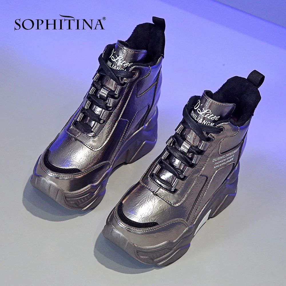 SOPHITINA/женские крутые кроссовки на плоской подошве Удобная обувь ручной работы