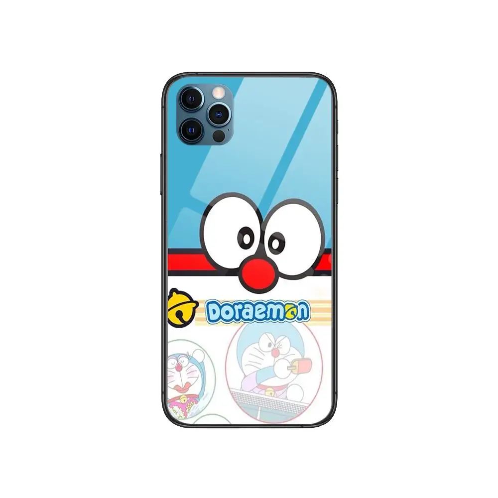 

HD-Doraemon Anime Style Phone Case cover For iphone 12 pro max 11 8 7 6 s XR PLUS X XS SE 2020 mini black cell shell
