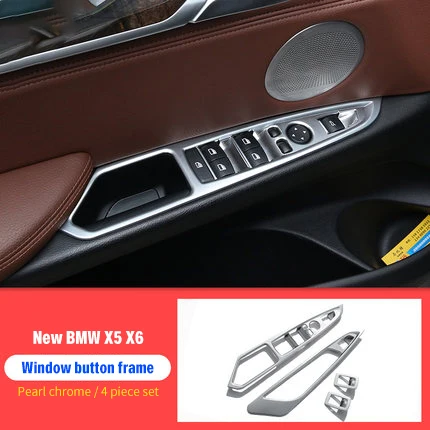 Для BMW X5 2014 2018 хромированная внутренняя приборная панель AC vnet передняя фара