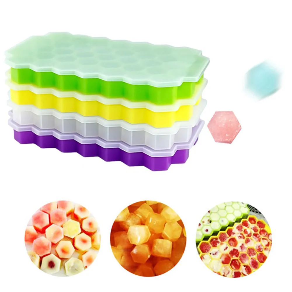 Кухня большая сотовая форма 37 кубов лоток с формой для кубиков льда контейнер
