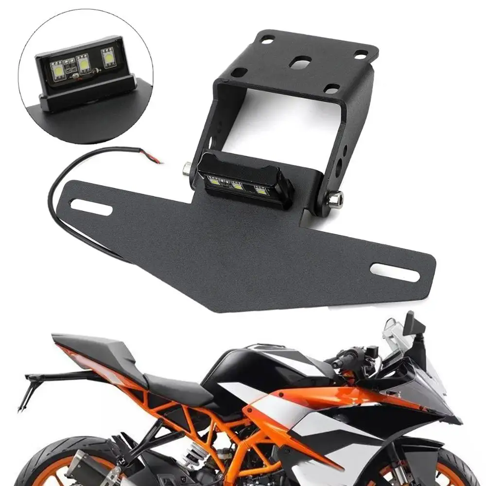 Artudatech качество CNC держатель номерного знака мотоцикла W/светодиодный для KTM DUKE 390