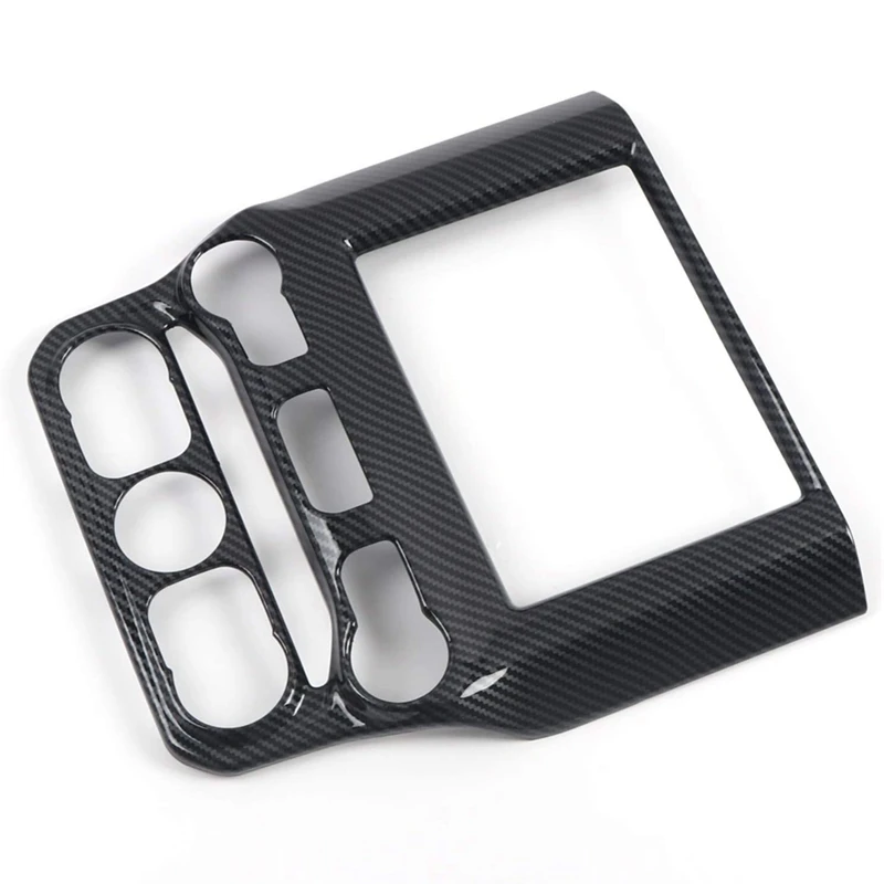 

Car Carbon Fiber Central Control Navigation Screen Cover Trim for Dodge Ram 1500 2019 2020 Accessories