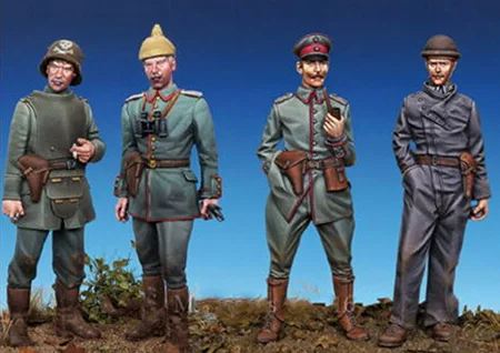 1/35 древний стоячий человек включает (4 фигурки) модельная фигурка из смолы