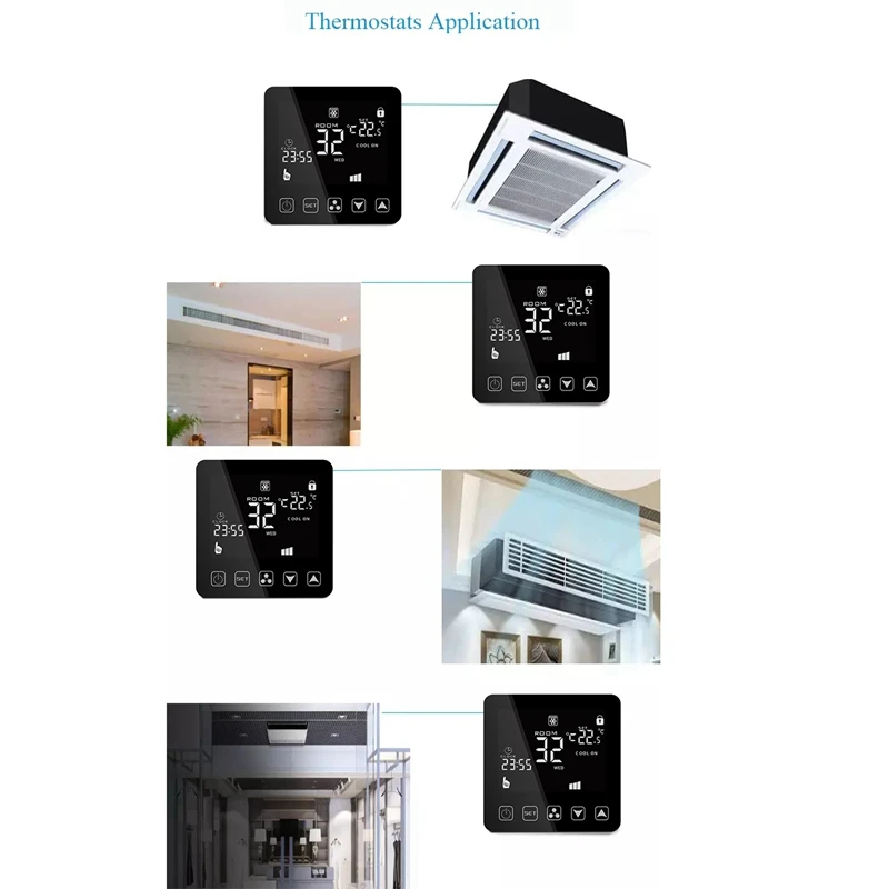 Hy08Ac-2-Wifi ЖК-кондиционер Hvac комнатный программируемый цифровой термостат