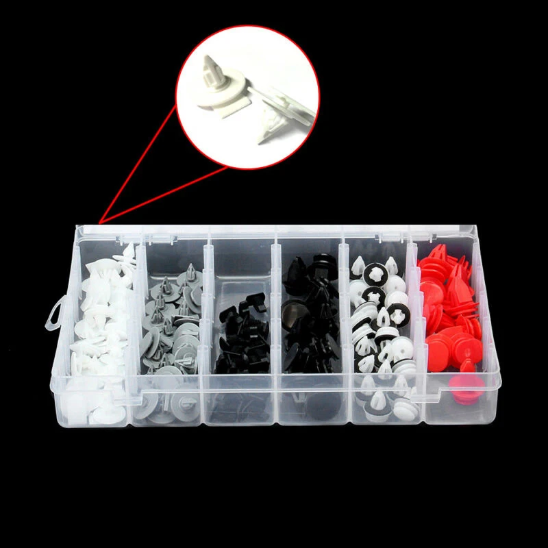 

Assortment Rivets 123pcs Push pins Wheel Arch Trim Bumper Door Fastener Clip