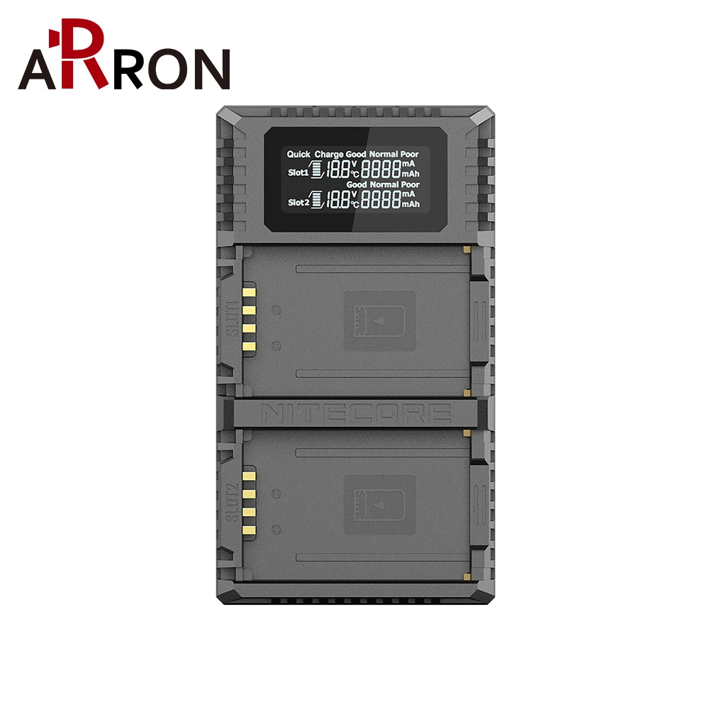 Новый продукт Цифровое зарядное устройство Nitecore ULM10 Pro с двумя слотами для