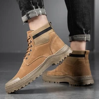 mens shoes mens autumn fashion lace up platform ankle boots mens loafers mens boots new 2021 boots men shoes