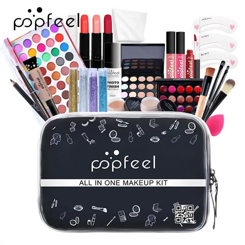 POPFEEL наборы для макияжа начинающих все в одном набор Набор профессионального
