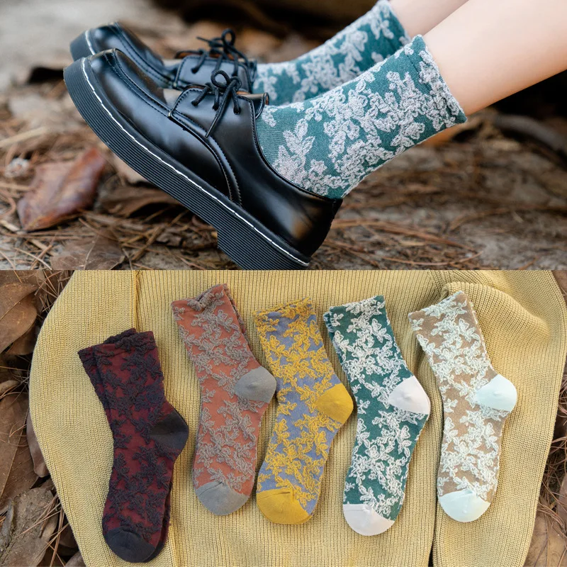 10 pieces = 5 pairs women socks classic new  2021 autumn winters  female socks women winter warm socks
