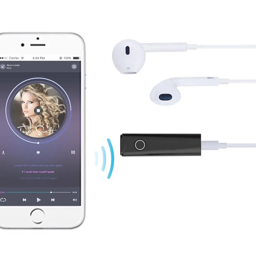 

Bluetooth 5.0 Handsfree Wireless Music Adapter Stereo A2DP Audio Receiver For Philips SHB8800 SHB9500 Headphones