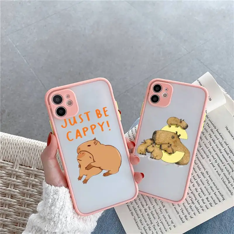 Чехол для телефона с милыми животными из мультфильмов Матовый Прозрачный чехол