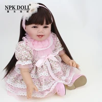 npkdoll reborn baby 20 inch soft silicone vinyl toddler bebe reborn lifelike kids children educational toy doll playmate