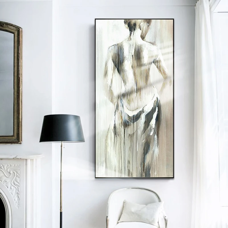 Goedkoop Olieverfschilderij Door Handgeschilderd Moderne Abstracte Body Canvas Schilderij Wall Art Pictures Voor Woonkamer Home Decor Gift Frameloze
