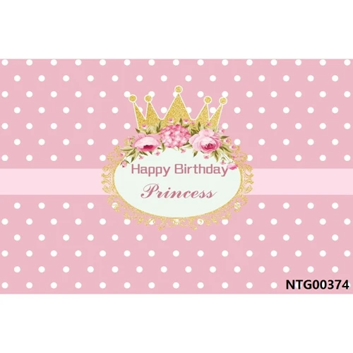 Yeele Baby 1st Birthday Backdrop Girl Princess Baby Shower Золотая Корона розовая пользовательская фотография Виниловый фон для фотостудии - Цвет: NTG00374