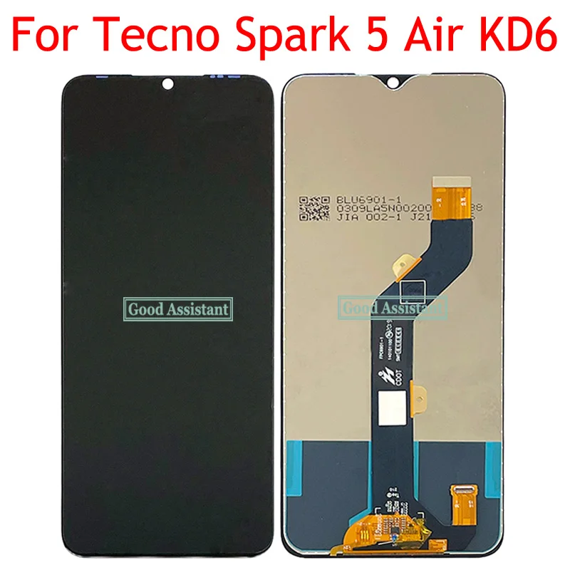 Высококачественный новый 7-дюймовый ЖК-дисплей для TECNO SPARK 5 AIR KD6 + сенсорный экран