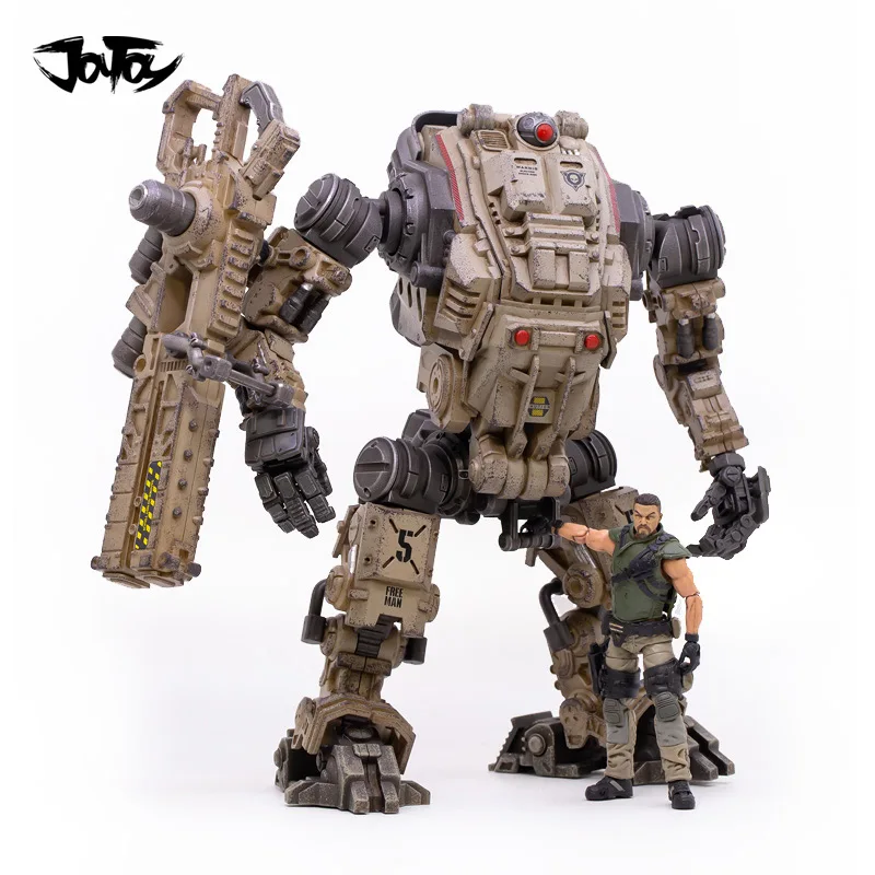 robot and soldiers JOYTOY 1:18 фигурка робота фридан машина Броня военный ABS робот модель комплект меха - Цвет: robot and soldiers