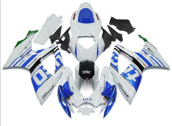 

Новый комплект обтекателей из АБС-пластика подходит для SUZUKI GSX-R600 06 07 R600 R750 K6 GSXR 600 750 2006 2007 комплект обтекателей синий белый Tyco