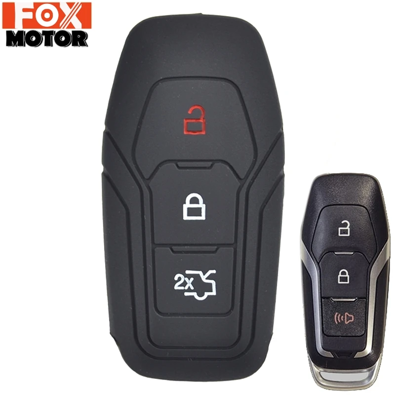 3 кнопки силиконовый Автомобильный Дистанционный Брелок чехол для Ford F 150 Mondeo Galaxy S