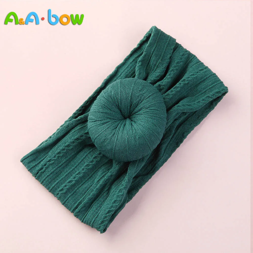 1 шт. вязаные нейлоновые повязки на голову с пончиком подходит для зимних самых