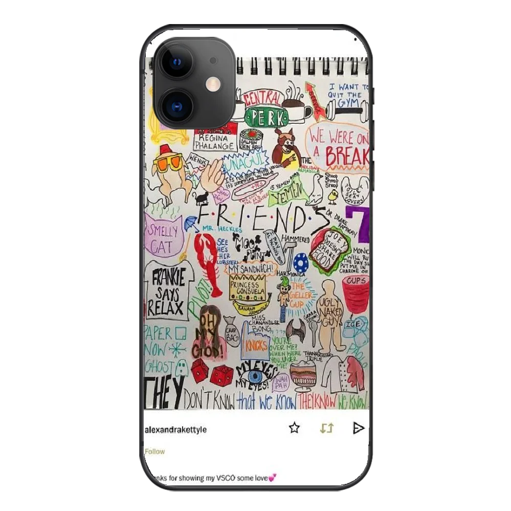 

Interesting words Friends Phone Case for IPhone 7,8,SE2020,7plus,8plus,11,11 Pro,11 Pro Max,X,XR,XS,XS Max Soft Tpu Back Cover