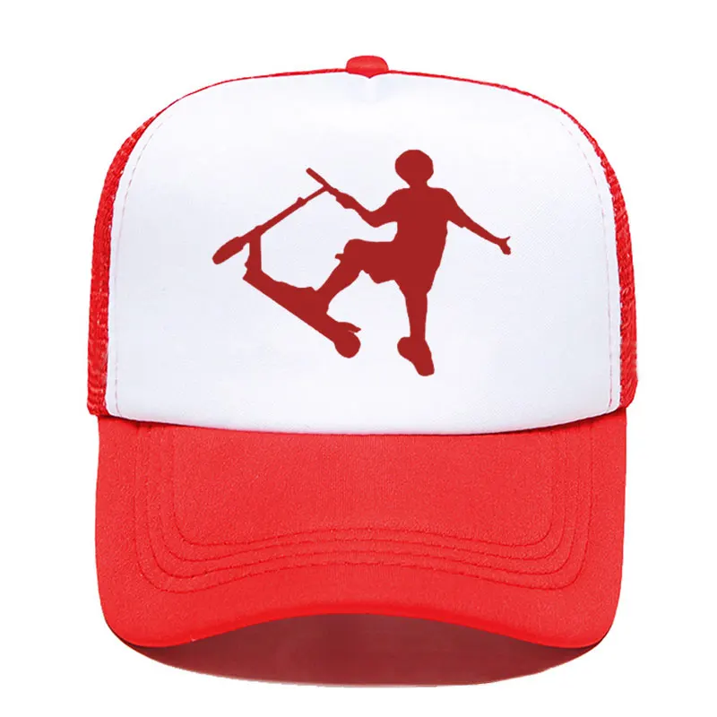 Мужская и женская кепка с забавным принтом для трюков скутеров летняя уличная