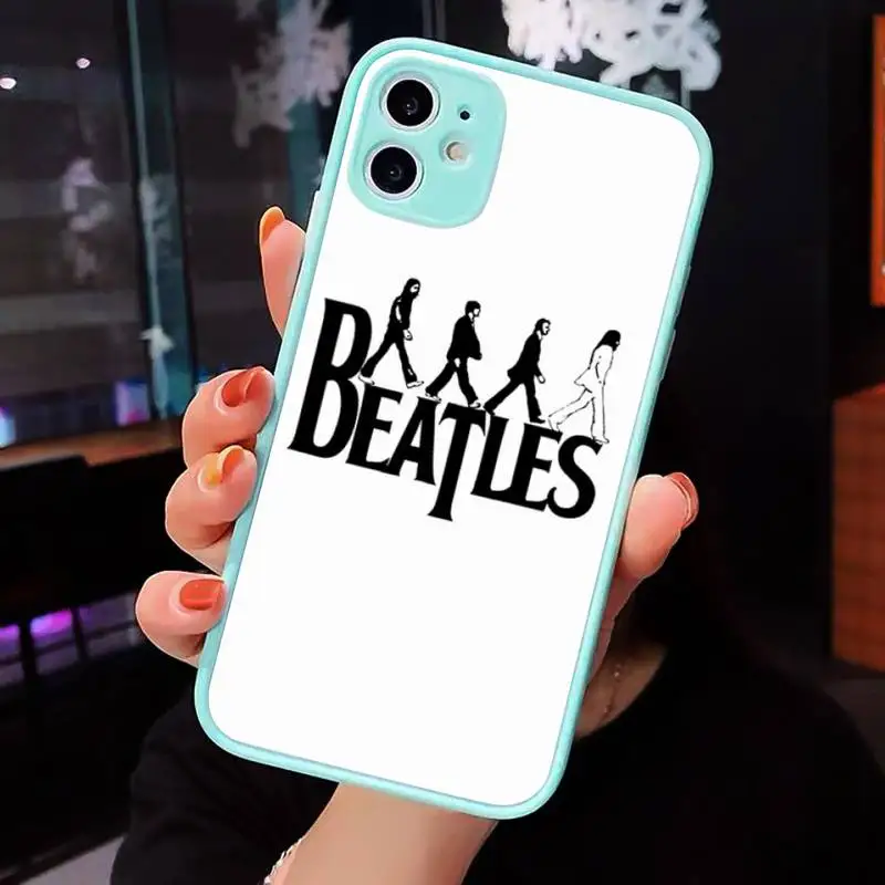 

George Harrison my favorite Beatle Phone Cases Matte transparent For blue iPhone 12 Mini 11 Pro XR XS Max 7 8 Plus X Back Cover