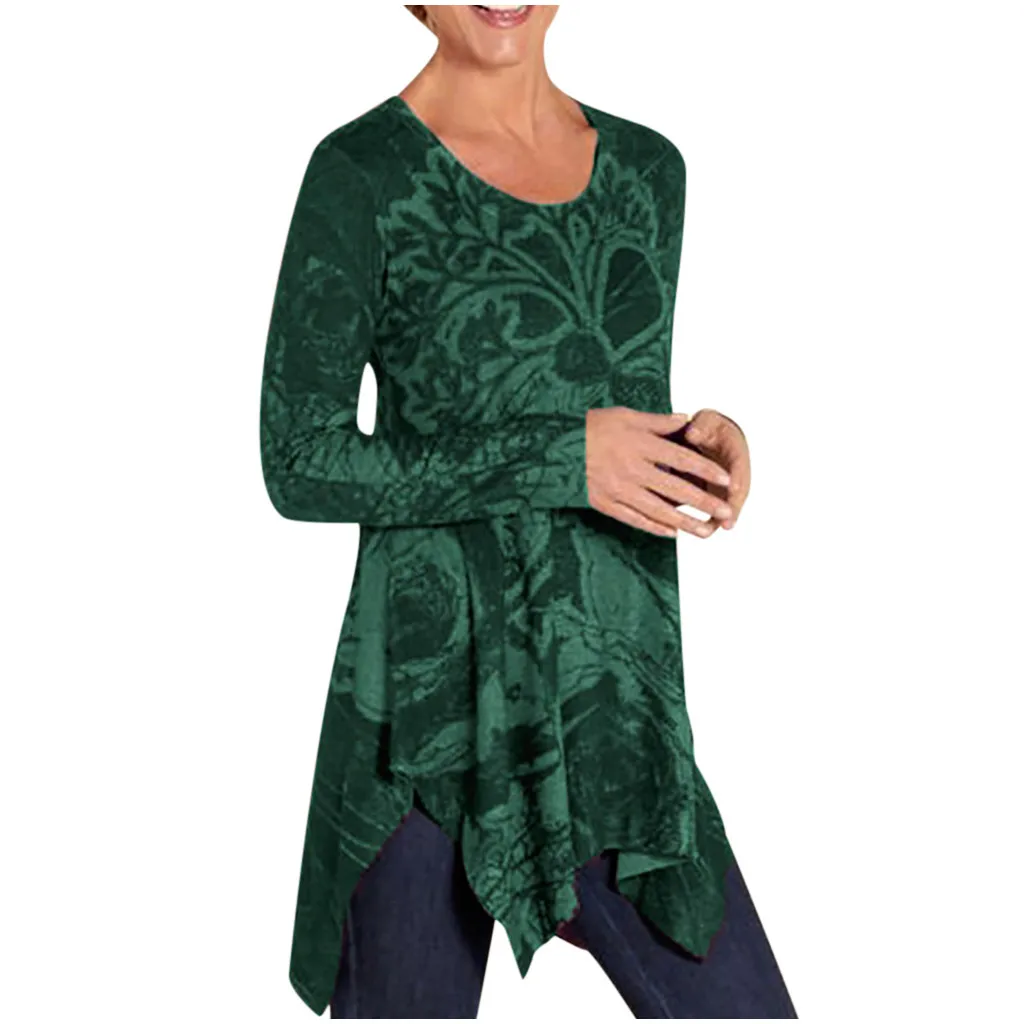 Футболка женская с длинным рукавом Модный повседневный Приталенный топ круглым