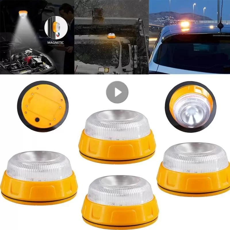 

V16 Car Beacon Emergency Light Strobe Light Magnetic Roadside Traffic Warning Beacon Signal Flashing Work Lighting Lamp Signal