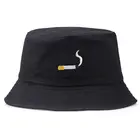 1 шт., шляпа в виде сигареты в рыбацком стиле, шляпа-ведро в стиле хип-хоп, плоская шляпа для мужчин и женщин, черного и оранжевого цвета