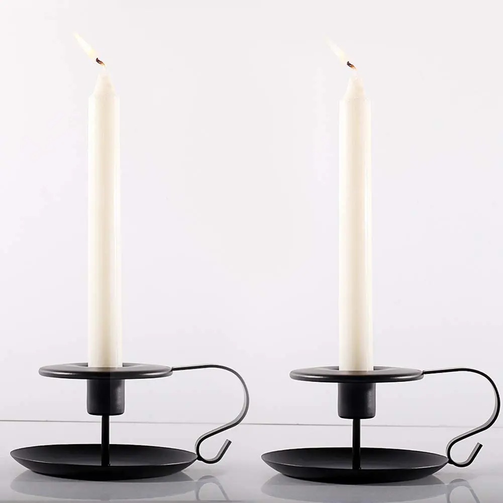 2 шт./компл. подсвечники небольшой железный подсвечник для домашний Кофе магазин