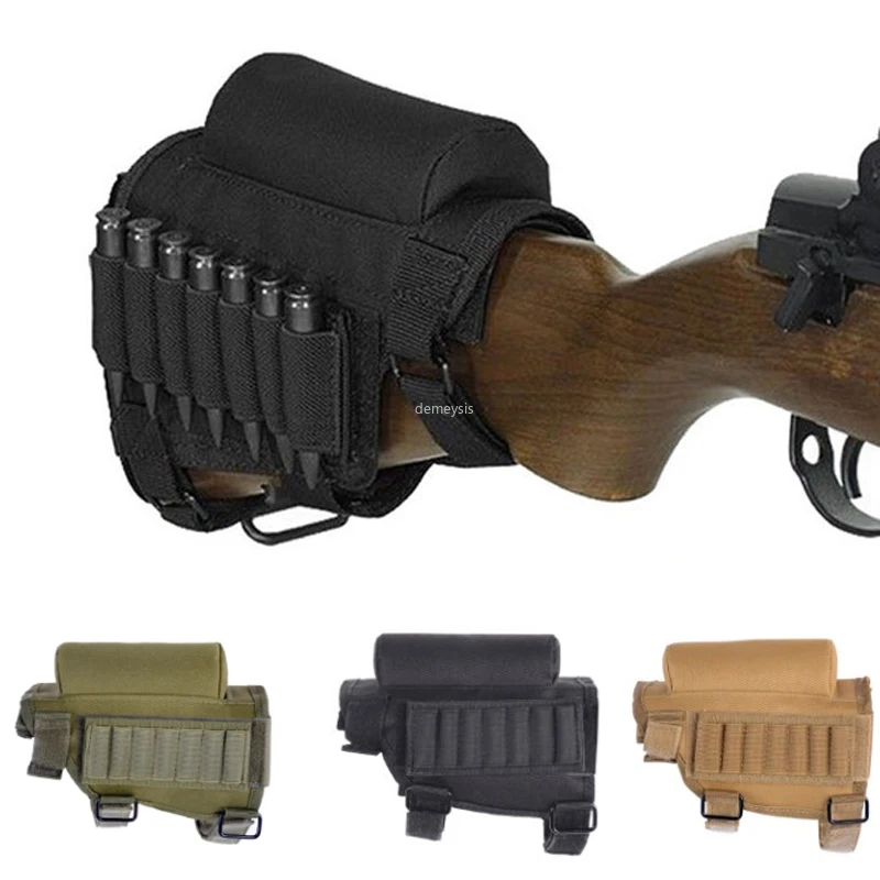 Открытый тактический прикладом запас Регулируемая винтовка для щек отдыха мешок
