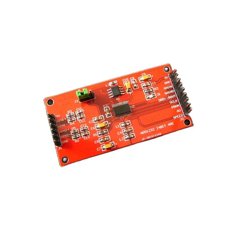 

Customized AD acquisition module ADS1232 Double channel 24BIT differential input provide STC and STM32 procedure