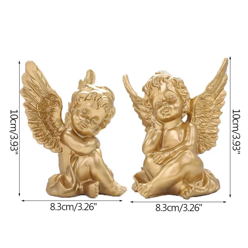 

Light Luxury Home Decor Golden Cute Angel Ornaments Birthday Gift Funnest Creative Soft Decoration Figurines Home Decoration