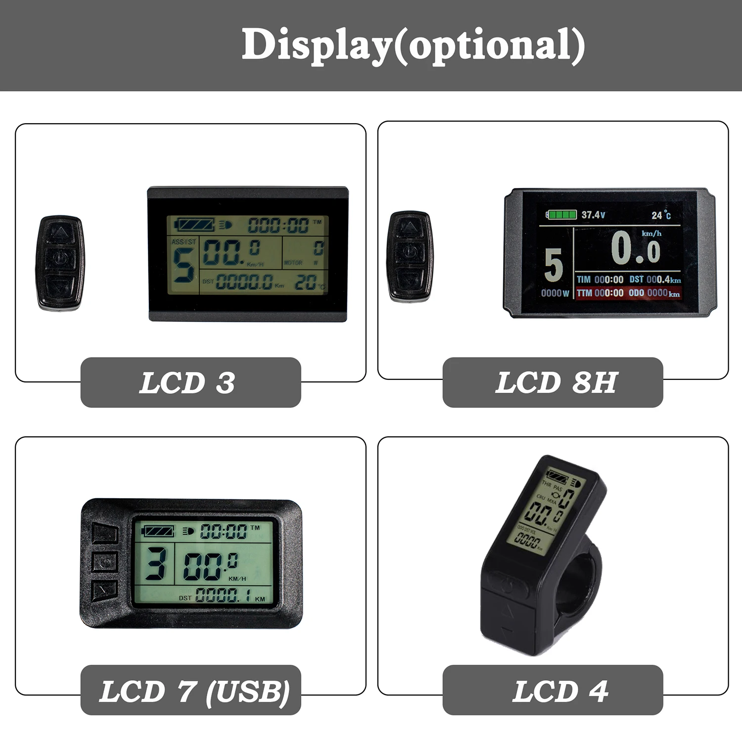Комплект для переоборудования eBike мотор редуктор 36В 350 Вт LCD3 LCD8h с дисплеем
