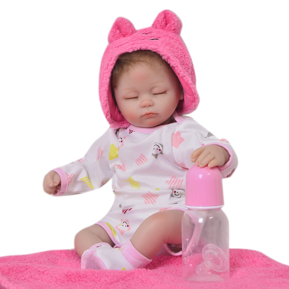 43 см реалистичный Повседневный стиль Близнецы силиконовые Reborn Baby Doll мальчик девочка Playmate подарок живой игрушки раннего развития bebe Кукла Reborn To