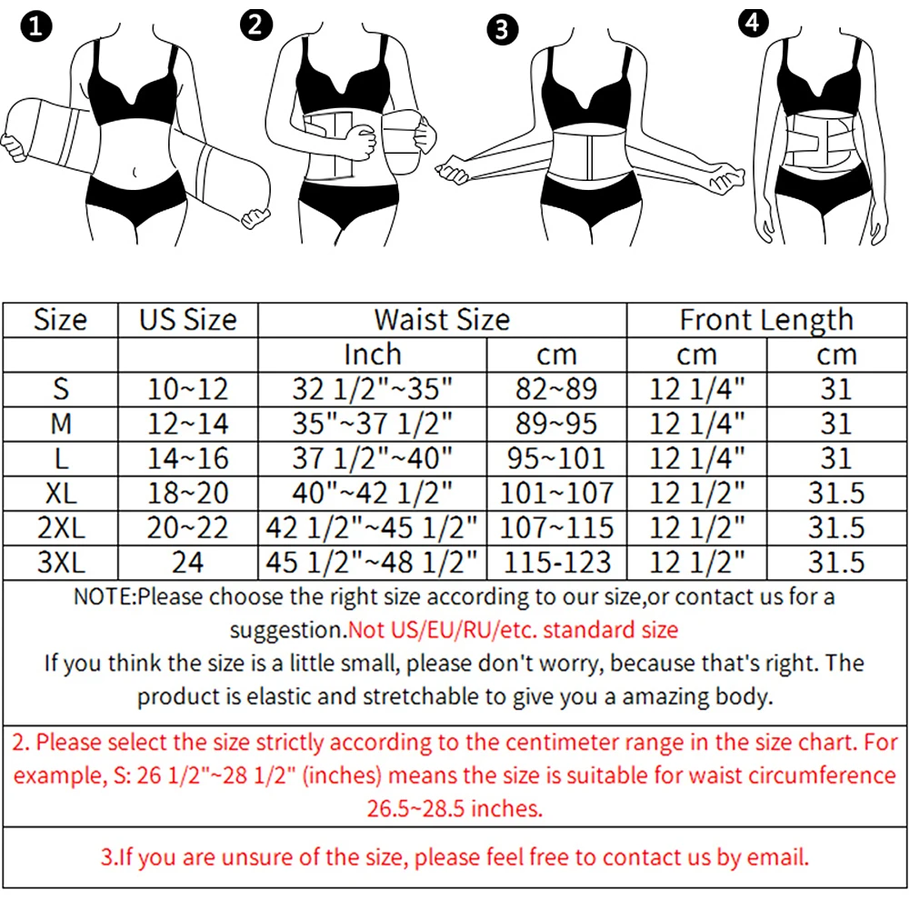 

Waist Trainer Neoprene Sweat Shapewear Body Shaper Women Slimming Sheath Belly Reducing Shaper Workout Trimmer Belt Corset