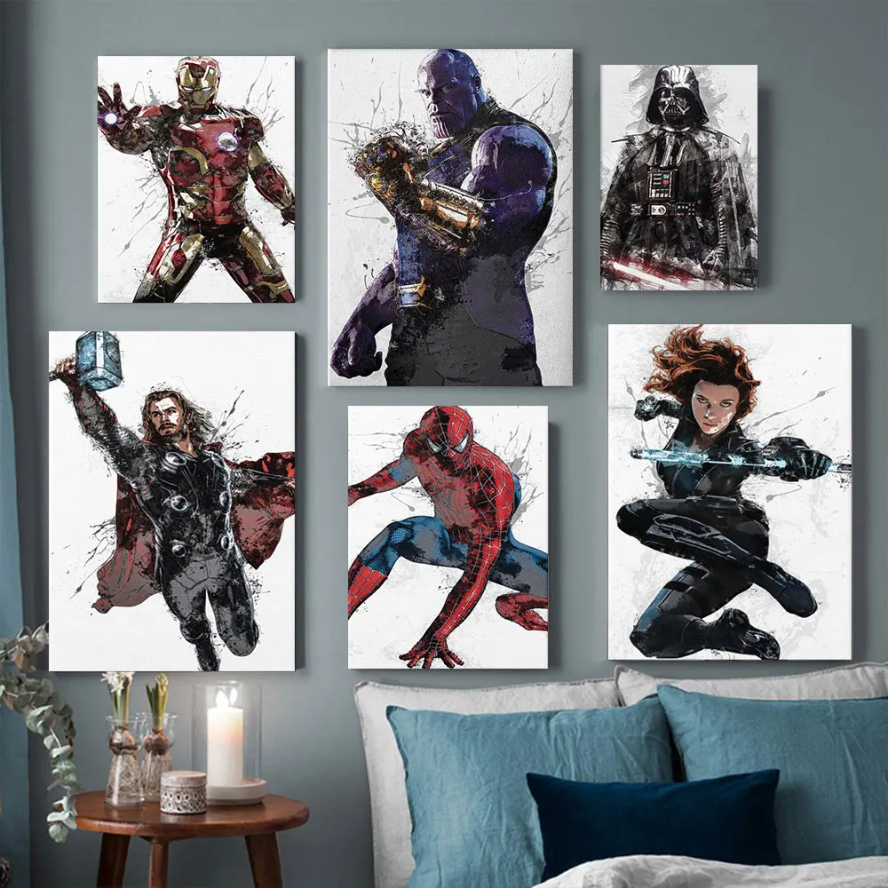

5D DIY Diamond Painting Thanos Posters Marvel Superhero Comics Diamond Embroidery Mosaic Art Picture of Rhinestones Decor