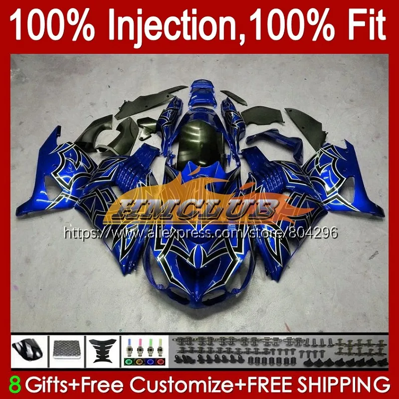 

Инъекция для KAWASAKI NINJA ZX-14R ZZR1400 92No.20 ZX14R 12 13 14 2015 2016 2017 ZX 14R 2012 2013 15 16 17 обтекатель синий серебристый