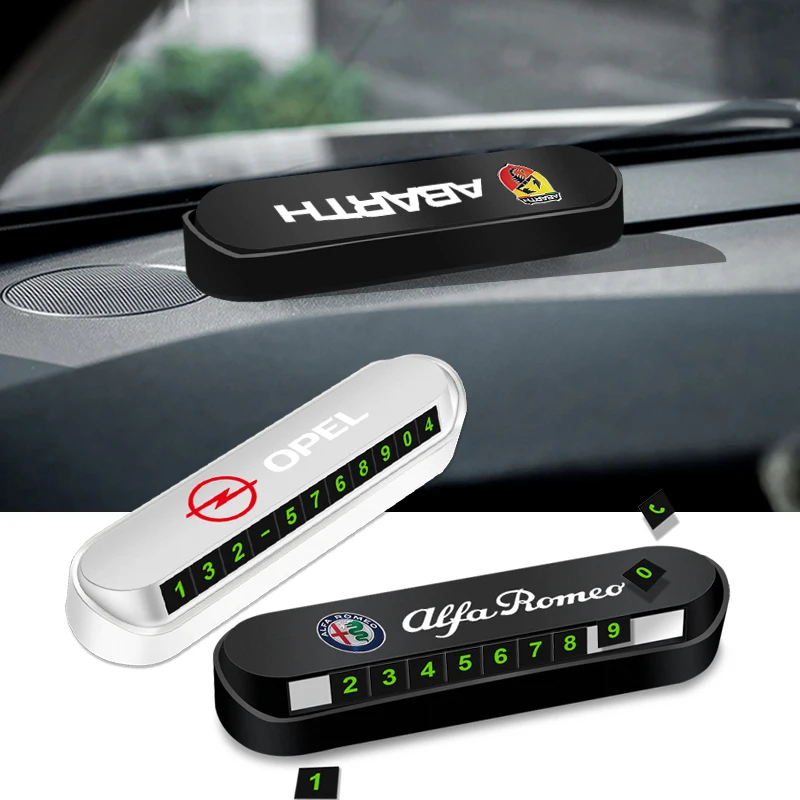 1 шт. автомобиль карточка с телефоном для временной парковки номер карты Стикеры