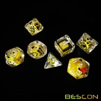 bescon novelty polyhedral dice set yellowduck yellow duck rpg dice set of 7