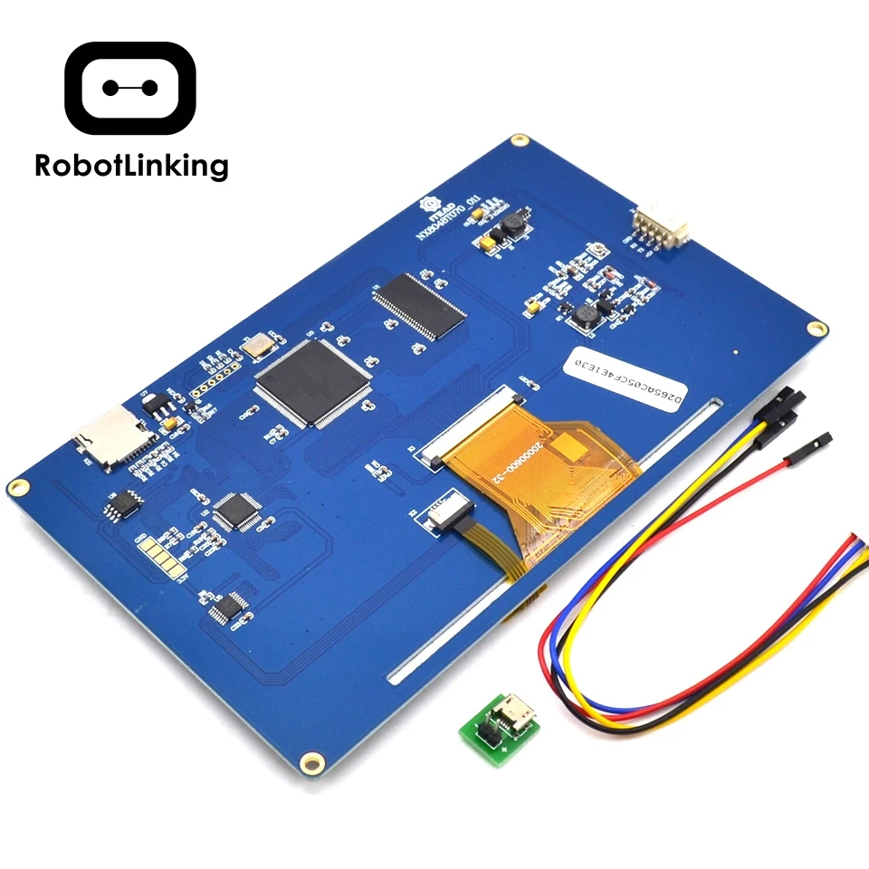 Сенсорная ЖК панель для Raspberry Pi 7 0 дюйма TFT 800x480 UART HMI|Интегральные схемы| |