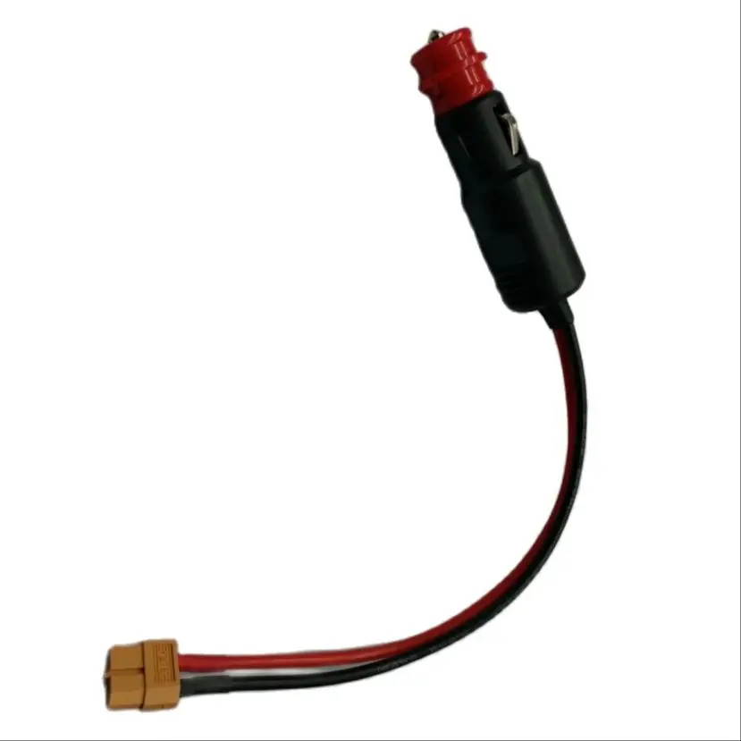 12 24v car cigarette lighter plug male to xt60 female socket connector plug adaptor with14awg 203050cm wire for rc chargers free global shipping