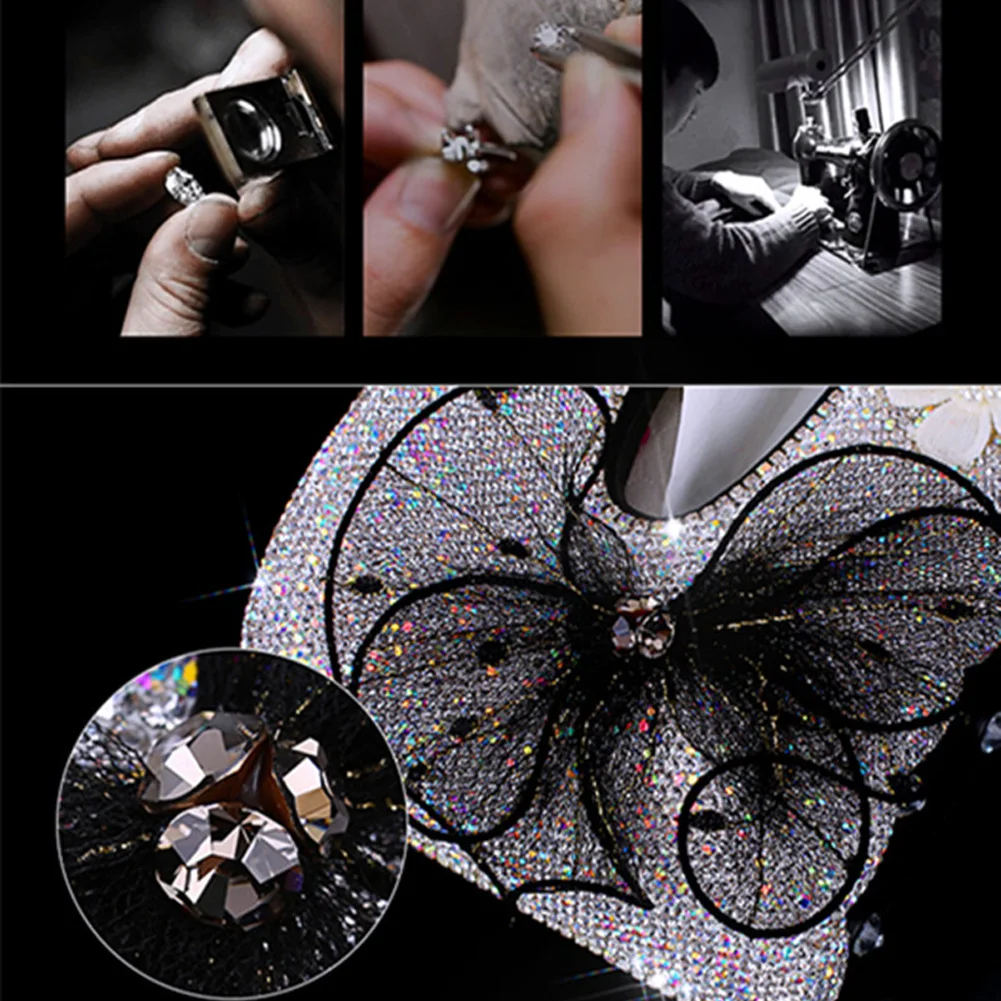 Luxury Car Tissue Box Rhinestone Diamond Auto Holder Block-type Styling Bow Crystal Diamante Bling Cover | Автомобили и мотоциклы